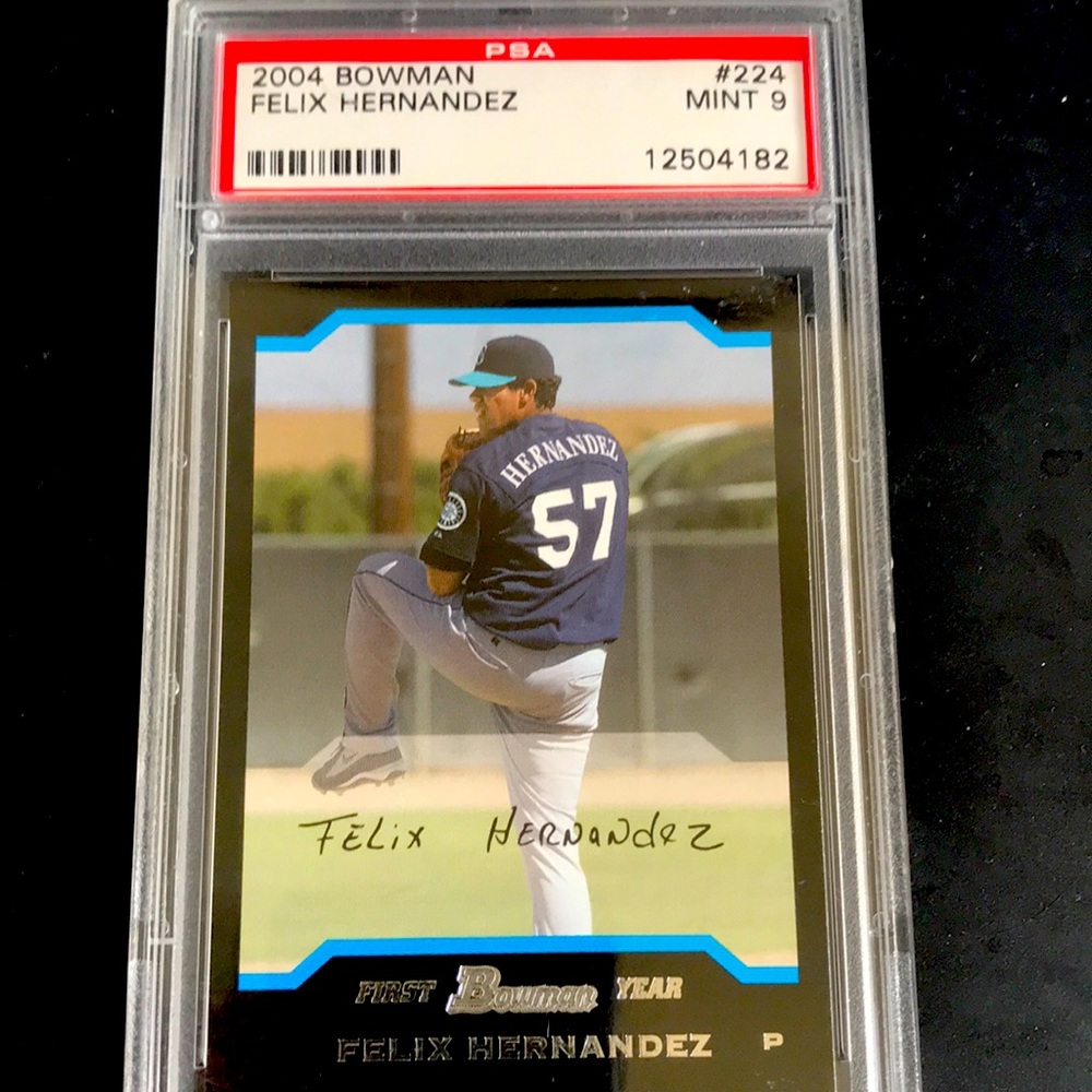 Felix Hernandez 2004 Bowman Rookie GRADED BY PSA